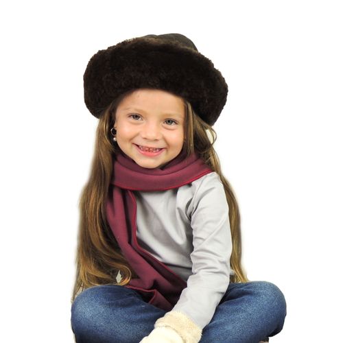 Gorro Gamulã Infantil em lã natural (Unissex)