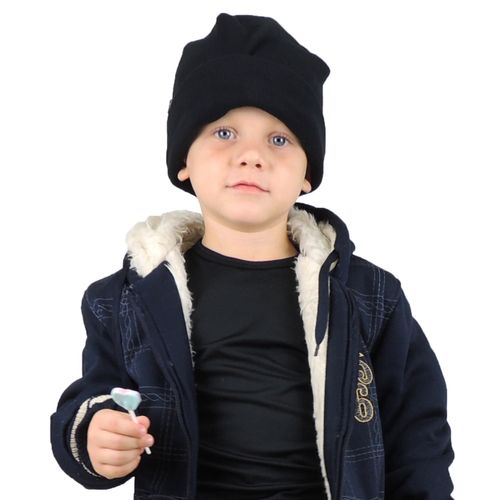 Gorro Infantil de fleece térmico para neve e inverno