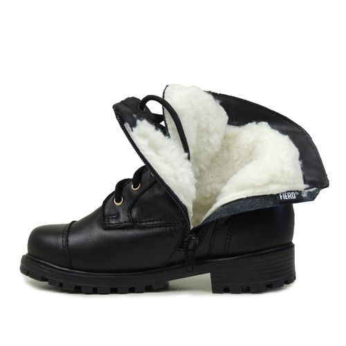 Bota Infantil com couro impermeável para neve em lã sintética Utah Mini Ref.2007