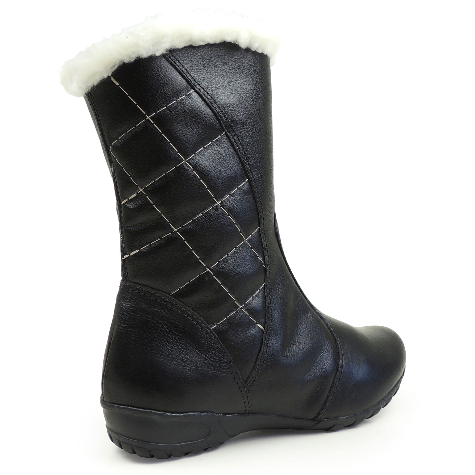 Bota Feminina Rasteira Toronto forrada em lã sintética Ref.:9795