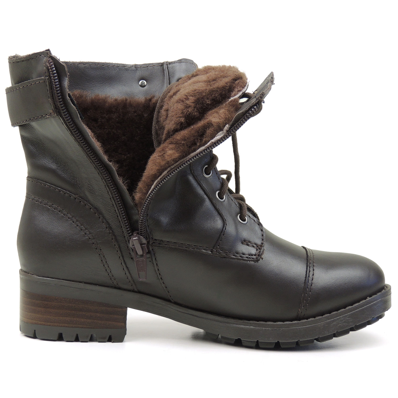 Bota Feminina para neve Utah Forrada em lã natural Ref.:10045