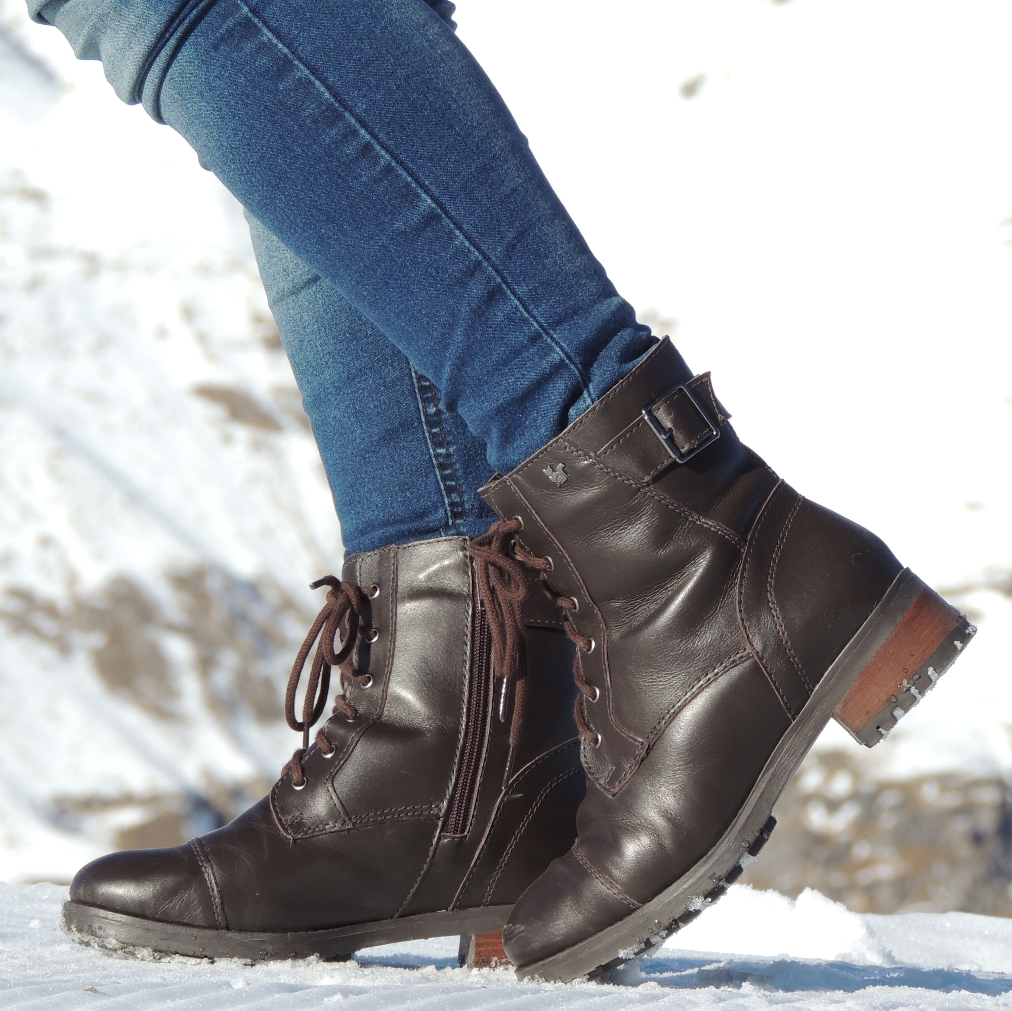 Bota Feminina para neve Utah Forrada em lã natural Ref.:10045