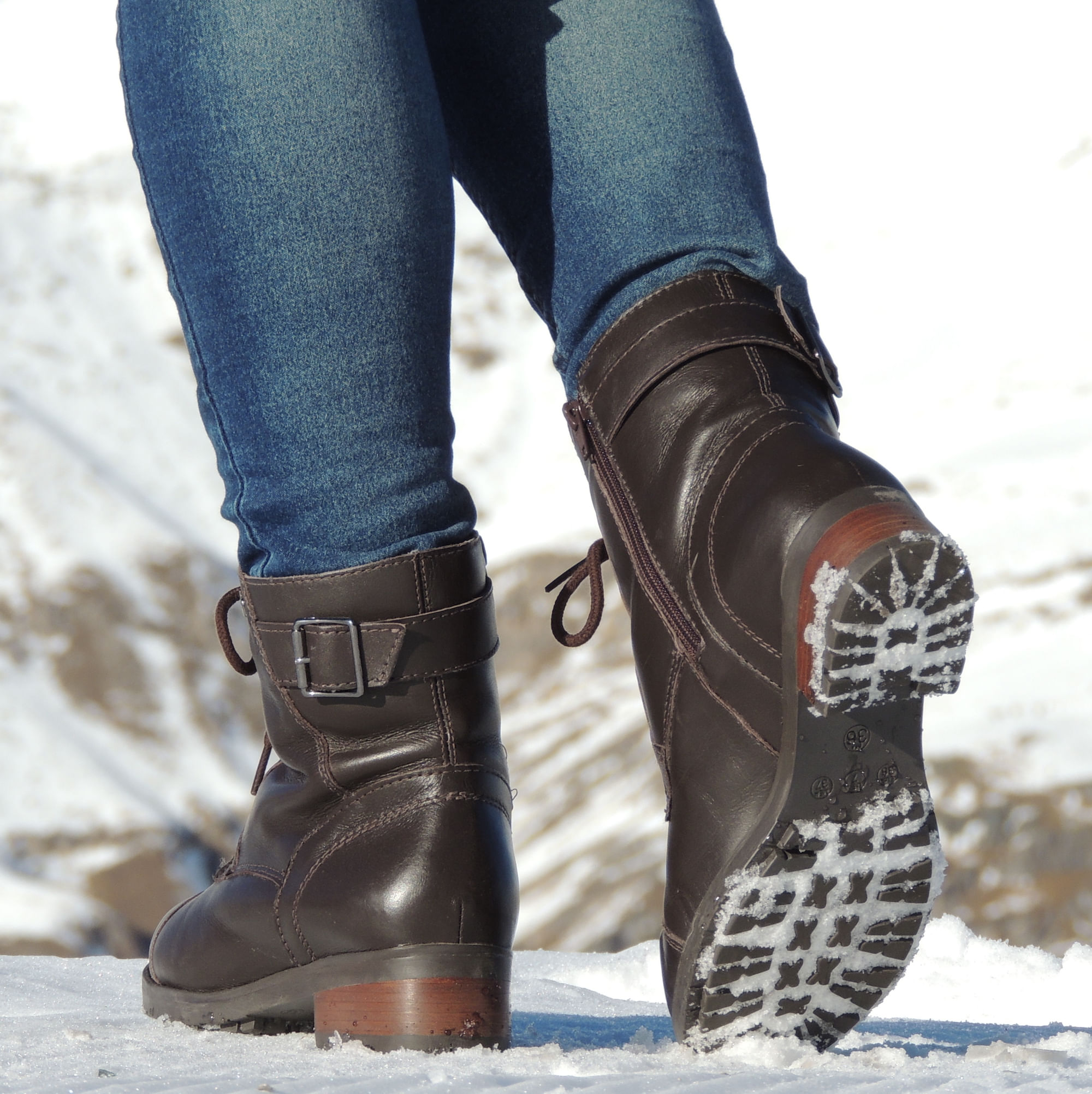 Bota Feminina para neve Utah Forrada em lã natural Ref.:10045