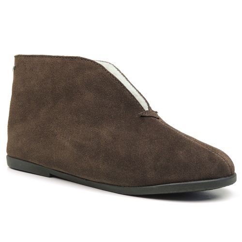 Pantufa de couro para o inverno e frio em lã sintética Curitiba 453