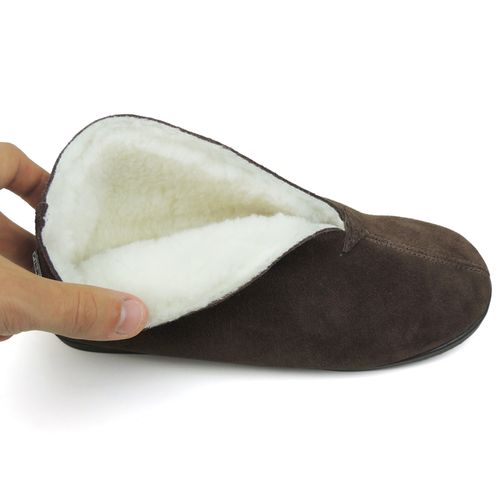 Pantufa de couro para o inverno e frio em lã sintética Curitiba 453
