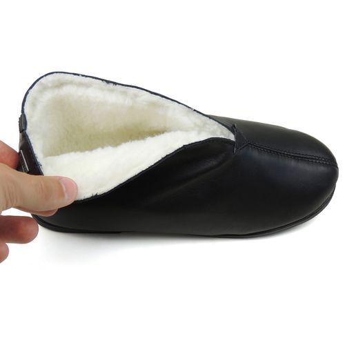 Pantufa de couro Forrada em lã sintética Curitiba Ref.:453