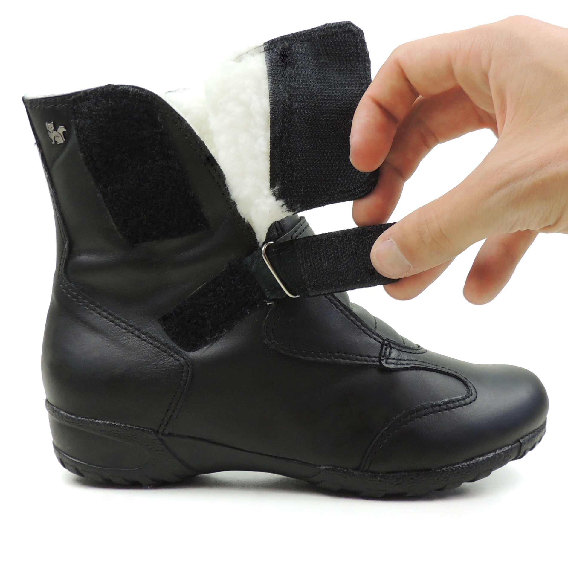 Bota Feminina Rasteira Winnipeg forrada em lã sintética Ref.:9785