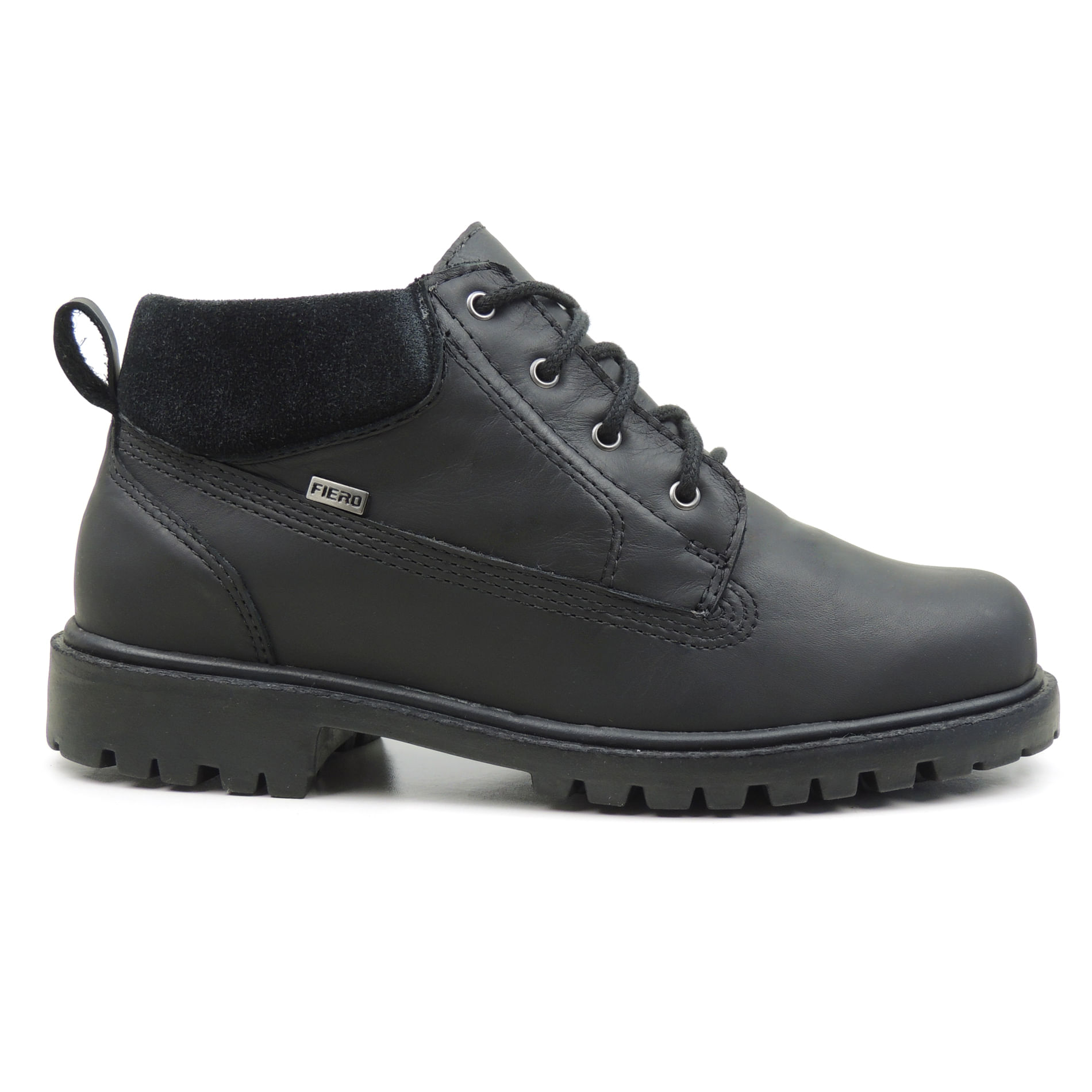 Bota Masculina Chapelco com forro xadrez Ref.:504 - Preto