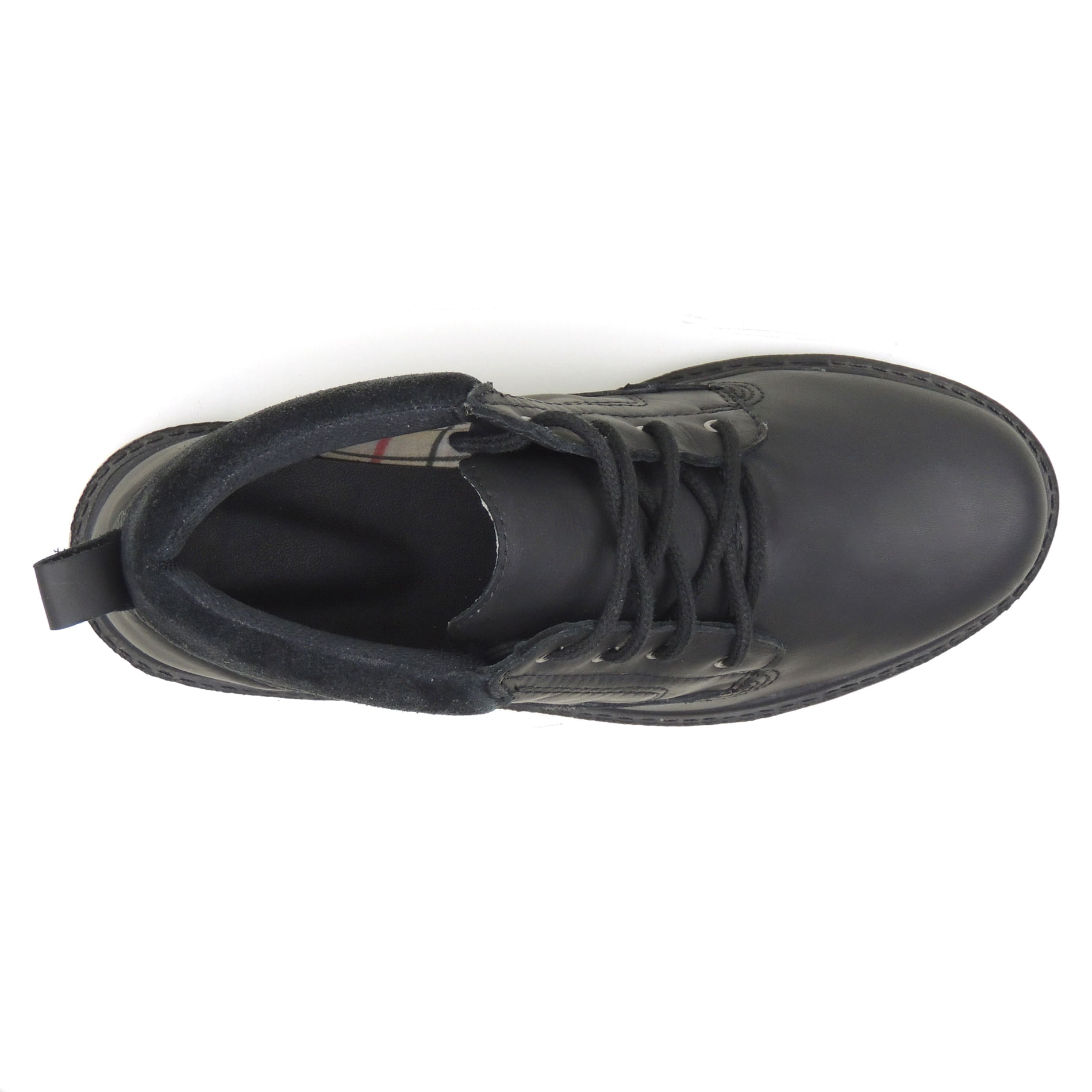 Bota Masculina Chapelco com forro xadrez Ref.:504 - Preto