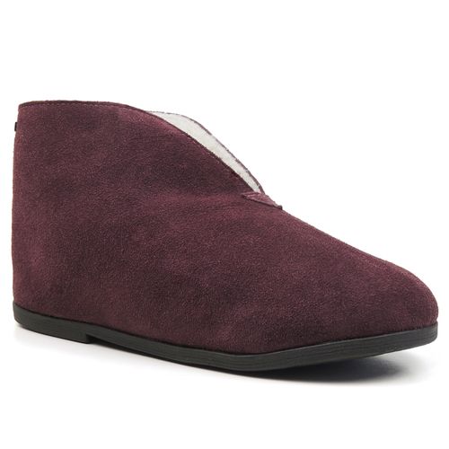 Pantufa de couro para o inverno e frio em lã sintética Curitiba 453