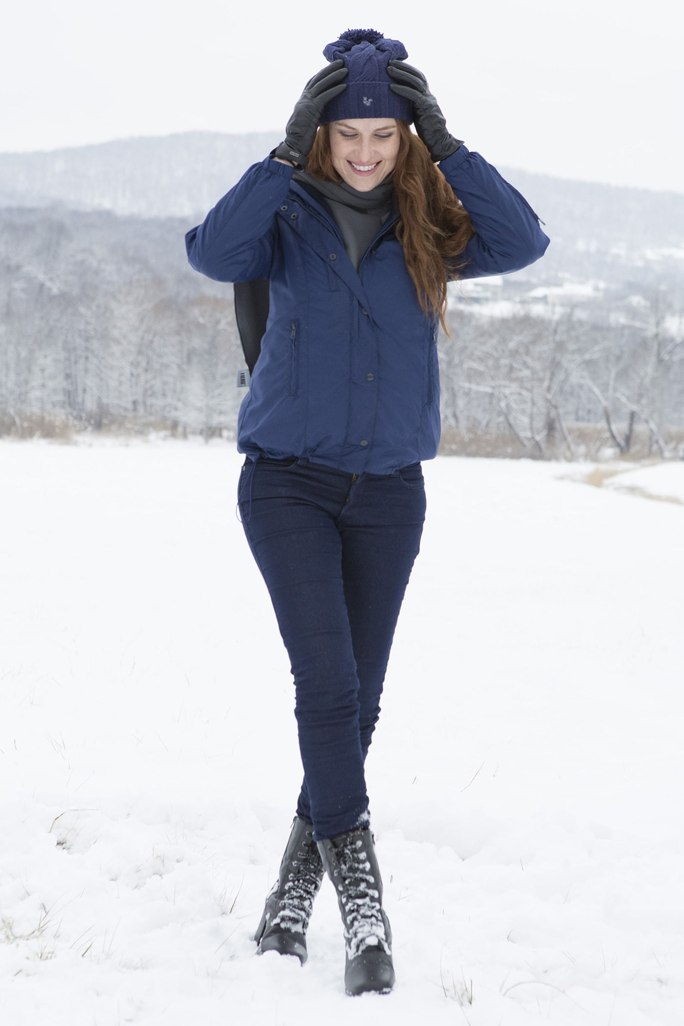 Bota Feminina para neve Sibéria Forrada em lã sintética Ref.:814