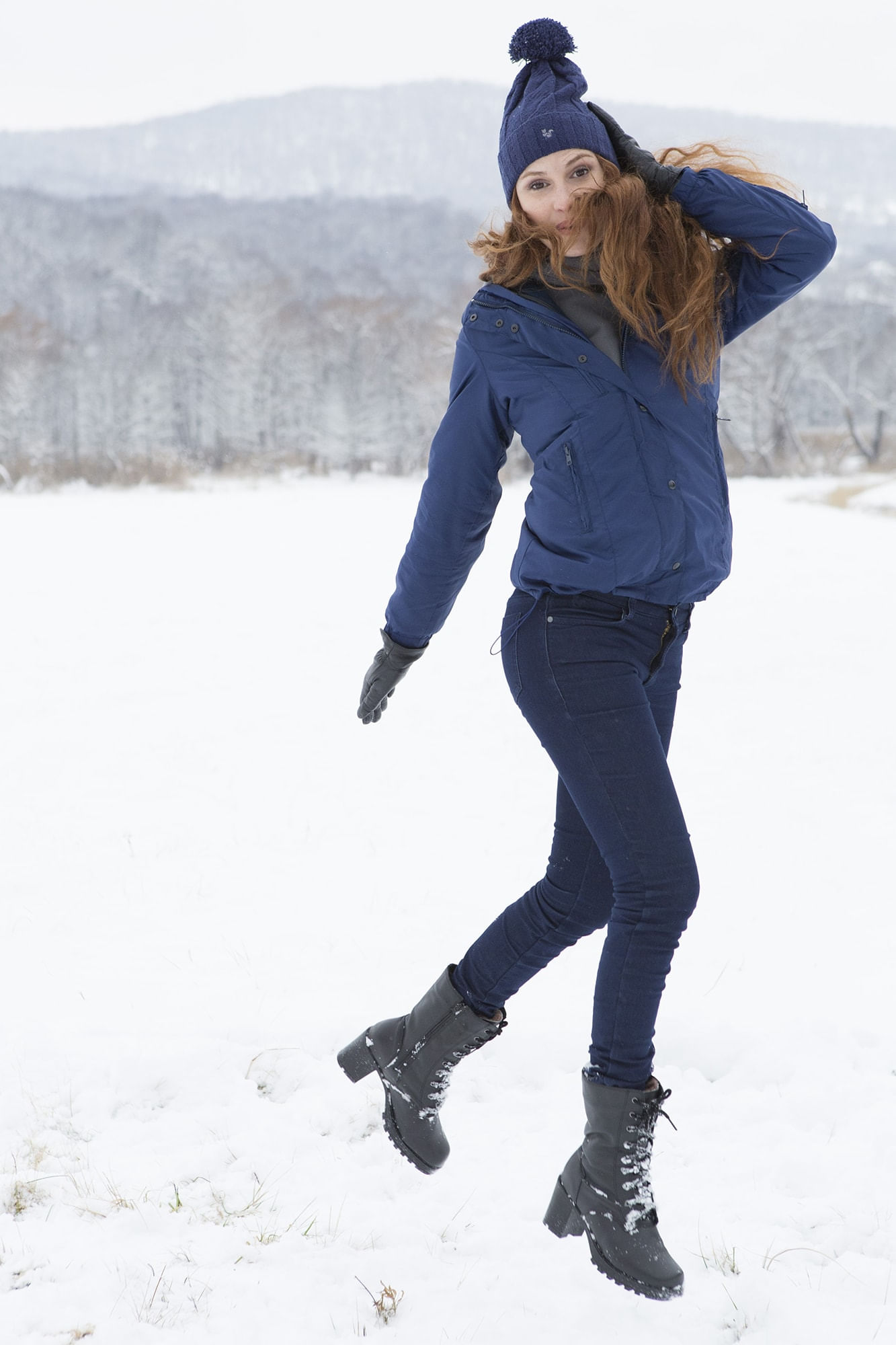 Bota Feminina para neve Sibéria Forrada em lã sintética Ref.:814