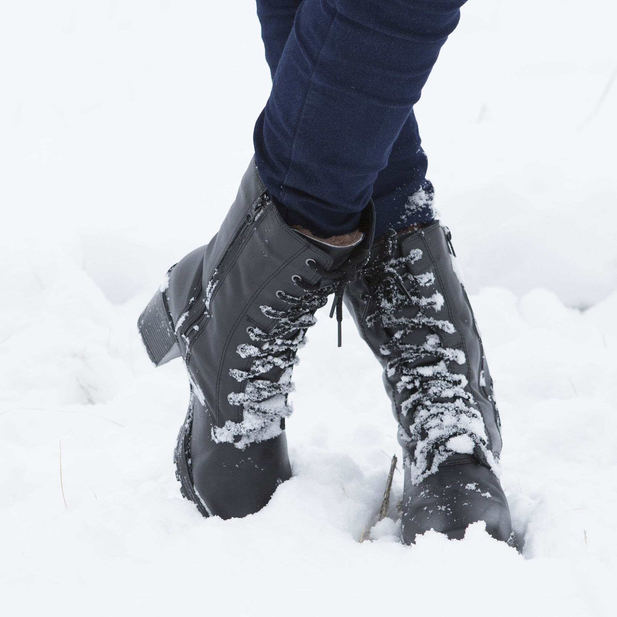 Bota Feminina para neve Sibéria Forrada em lã sintética Ref.:814