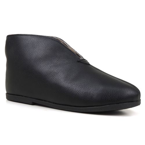 Pantufa de couro para o frio Forrada em lã natural Curitiba 454