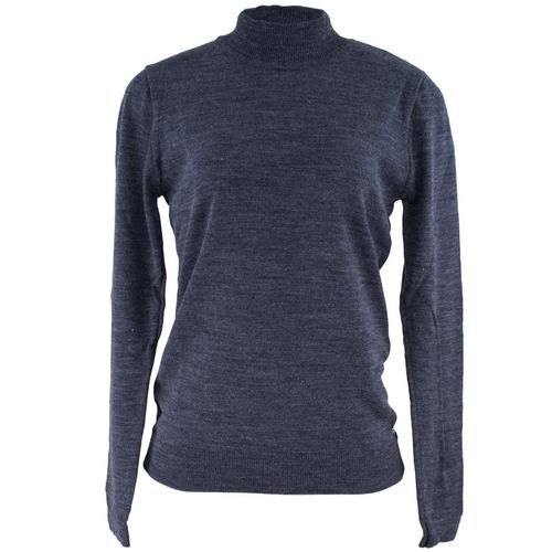 Suéter Feminino Tricô Premium Lã Turtle Neck Gola Alta Canelada