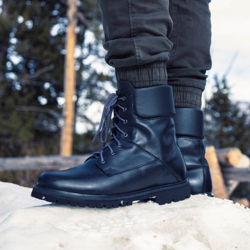 Bota Masculina para neve Explorer  Pioneer Forrada em lã sintética Ref.:21609 Black Edition