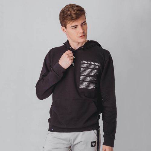 Blusa Moletom Masculino Estilo de Vida com Capuz Canguru