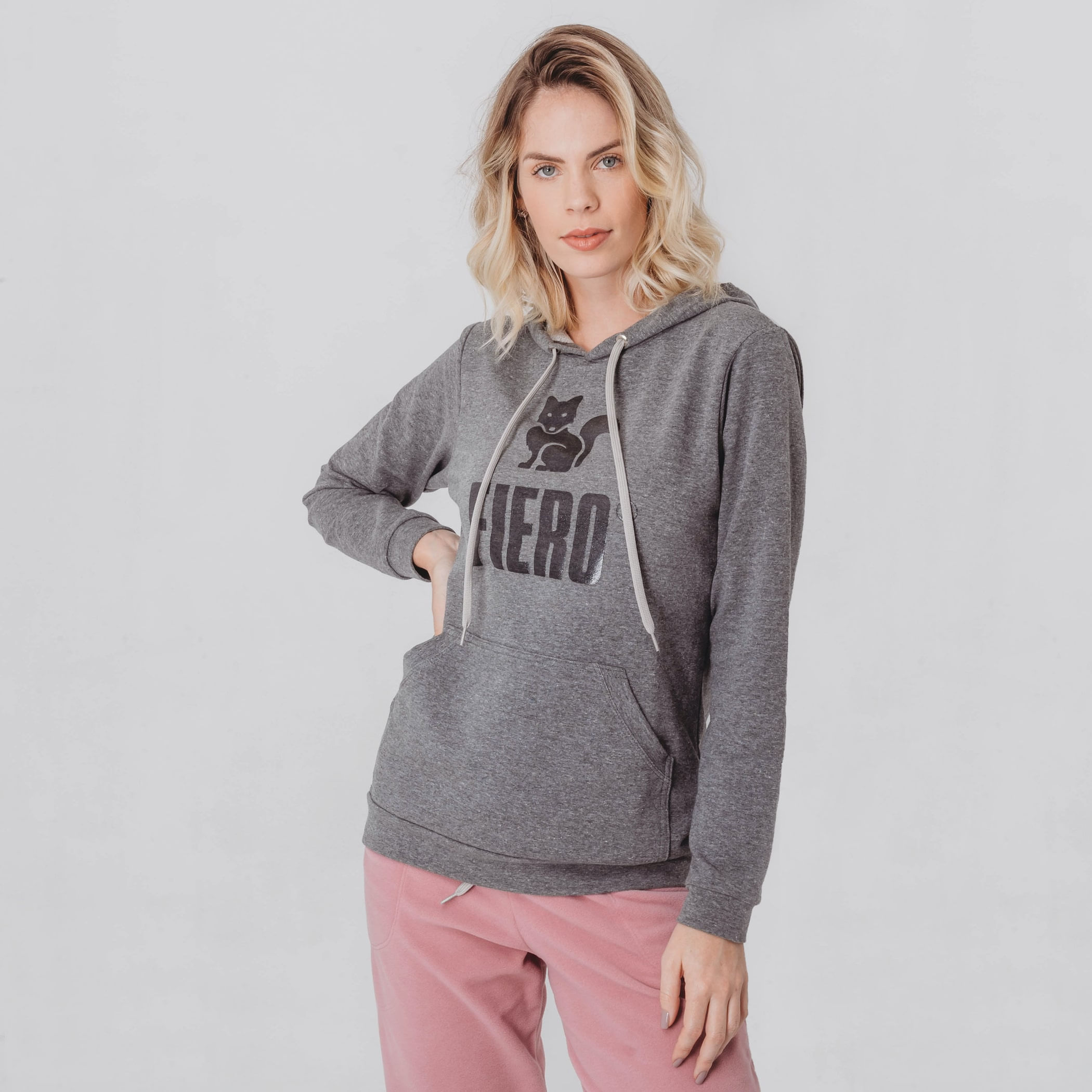 Blusa Moletom Feminino Winter Moments com Capuz Canguru