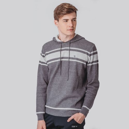 Suéter Masculino Tricô Premium Hoody com capuz - C