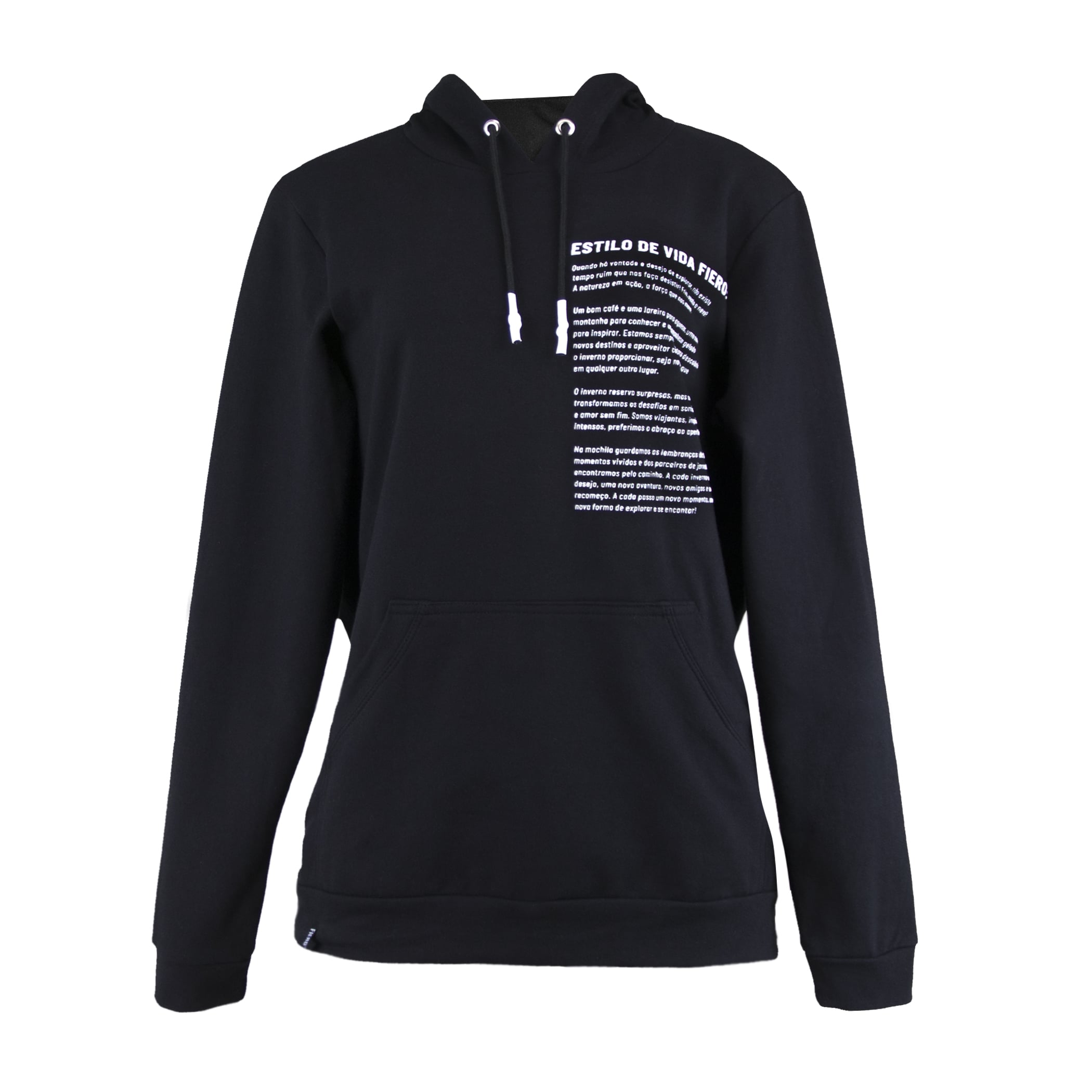 Blusa Moletom Feminino Estilo de vida com Capuz Canguru