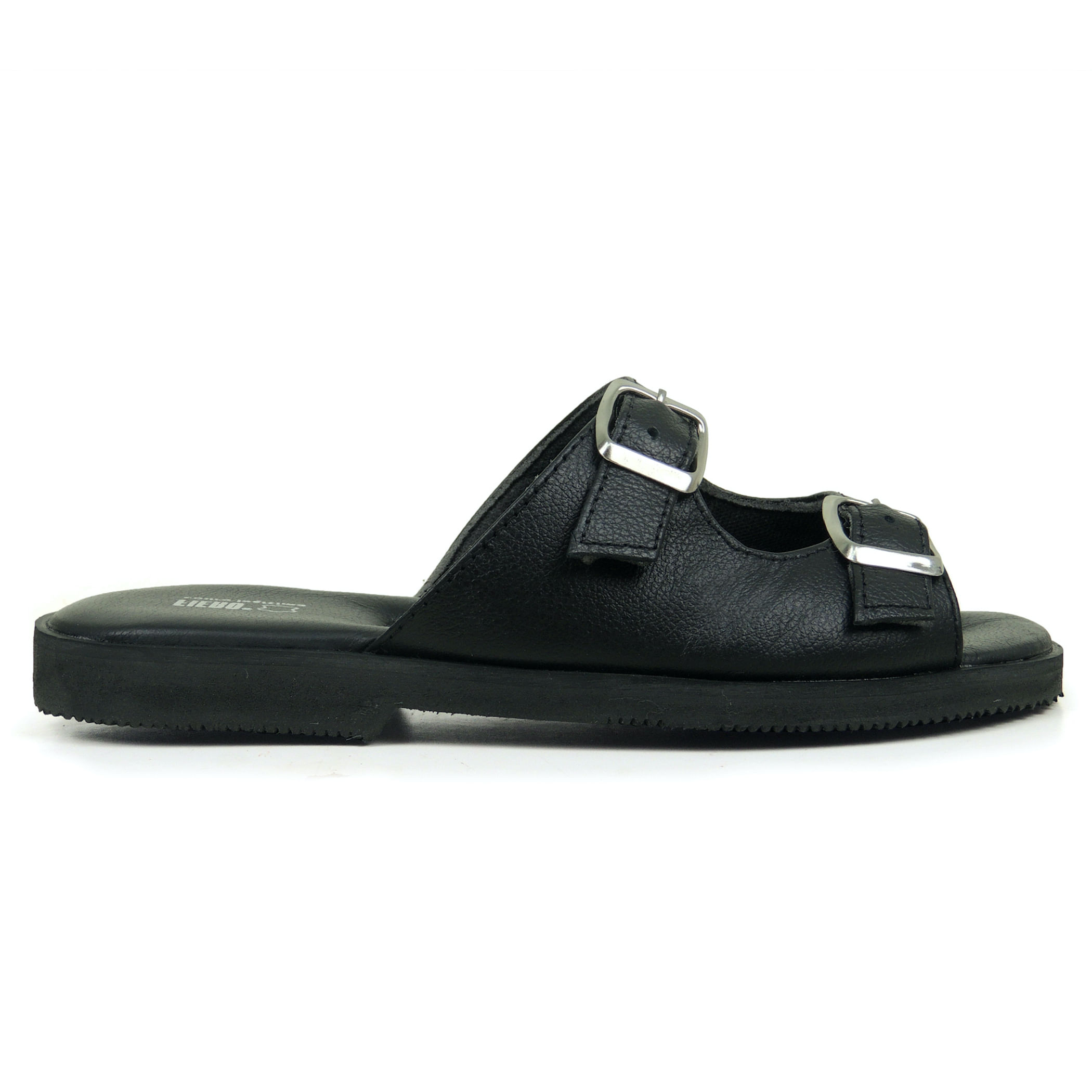 Chinelo feminino Em Couro Tradicional Fiero Ajustável Fivelas Ref.:223