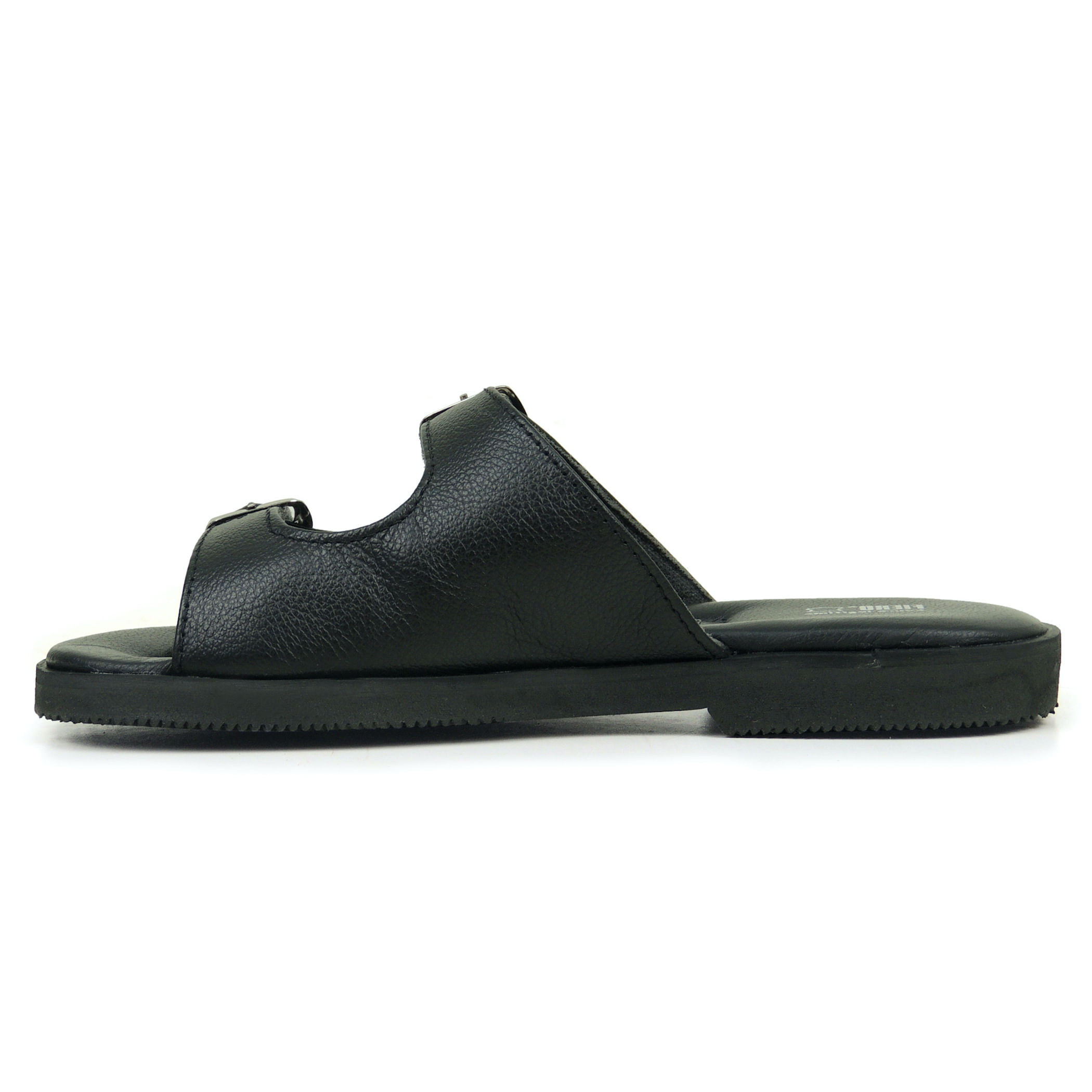 Chinelo feminino Em Couro Tradicional Fiero Ajustável Fivelas Ref.:223