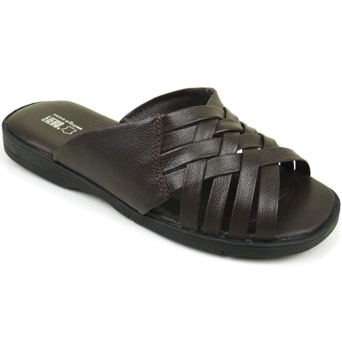 Chinelo masculino em Couro Fiero Tradicional Henry Ref.:352