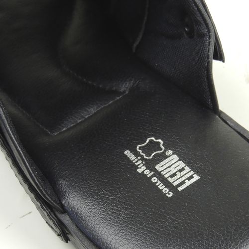 Chinelo Masculino em Couro Premium Fiero Porto Alegre Ref.:355 Preto