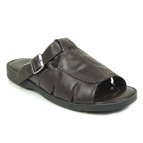 Sandália Masculina em Couro Fiero Ref.:355 Pinhão