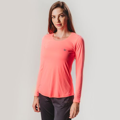 Camiseta Sense Cool proteção UV Feminina Regular Fit alongada - Manga Longa