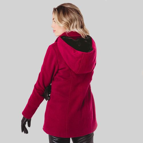 Casaco Térmico Feminino Chamonix em Lã Premium com Capuz Removível