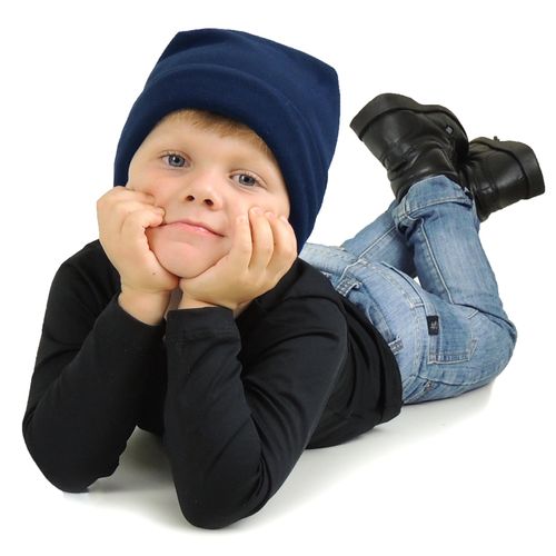 Gorro Infantil de fleece térmico para neve e inverno