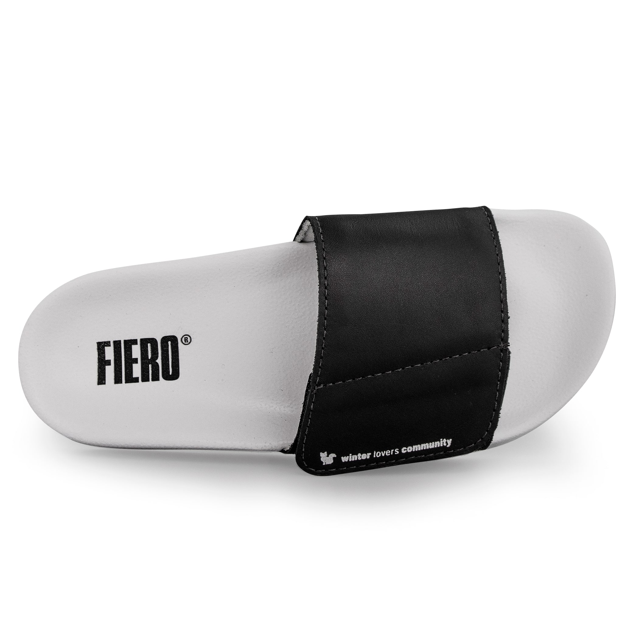 Chinelo Masculino Slide Adapt Leather Preto Ref.: 22600B