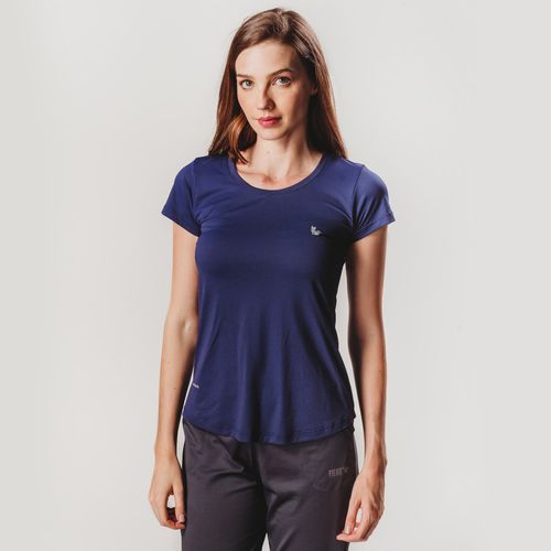 Camiseta Feminina proteção UV Sense Cool Regular Fit alongada - Manga Curta