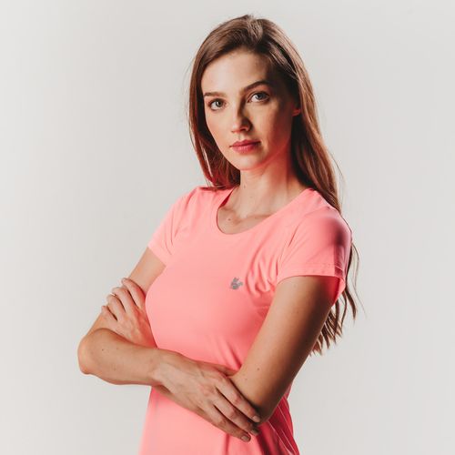 Camiseta Feminina proteção UV Sense Cool Regular Fit alongada - Manga Curta