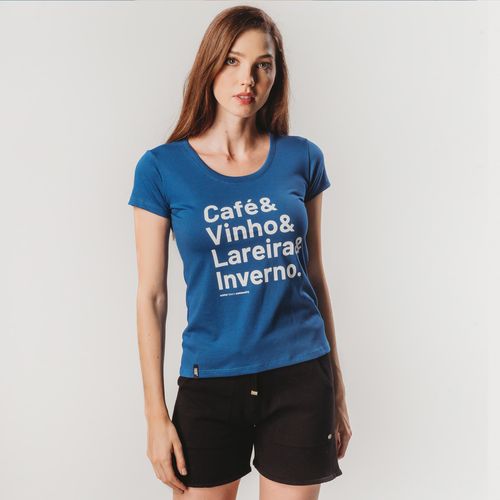 Camiseta Feminina Baby Look Manga curta Winter Words