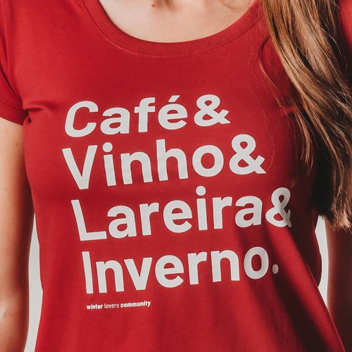 Camiseta Feminina Baby Look Manga curta Winter Words