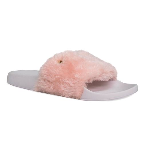 Chinelo Feminino Slide Fancy com pelos Ref.:22500