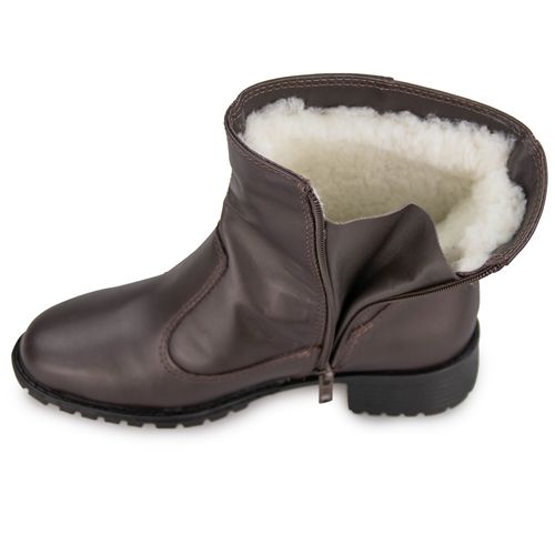 Bota Feminina forrada em Lã Sintética Urban Mount Zipper Ref.:21900