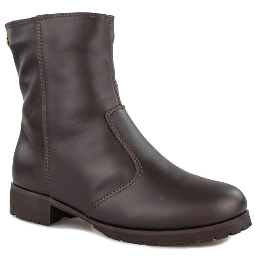 Bota Feminina para neve Forrada em lã natural Rukka Zipper Ref.:22107