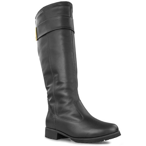 Bota Feminina Linha Neve Forrada Em Lã Natural Rukka Tall Strip Ref.: 22110