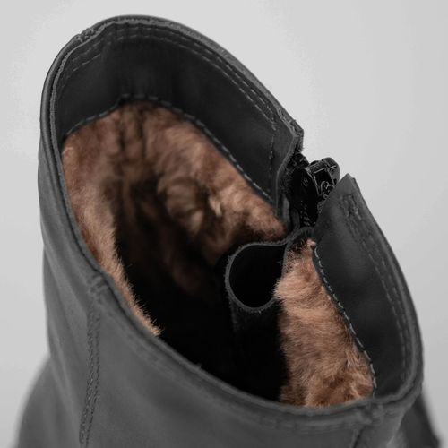 Bota Feminina para neve Forrada em lã natural Rukka Zipper Ref.:22107
