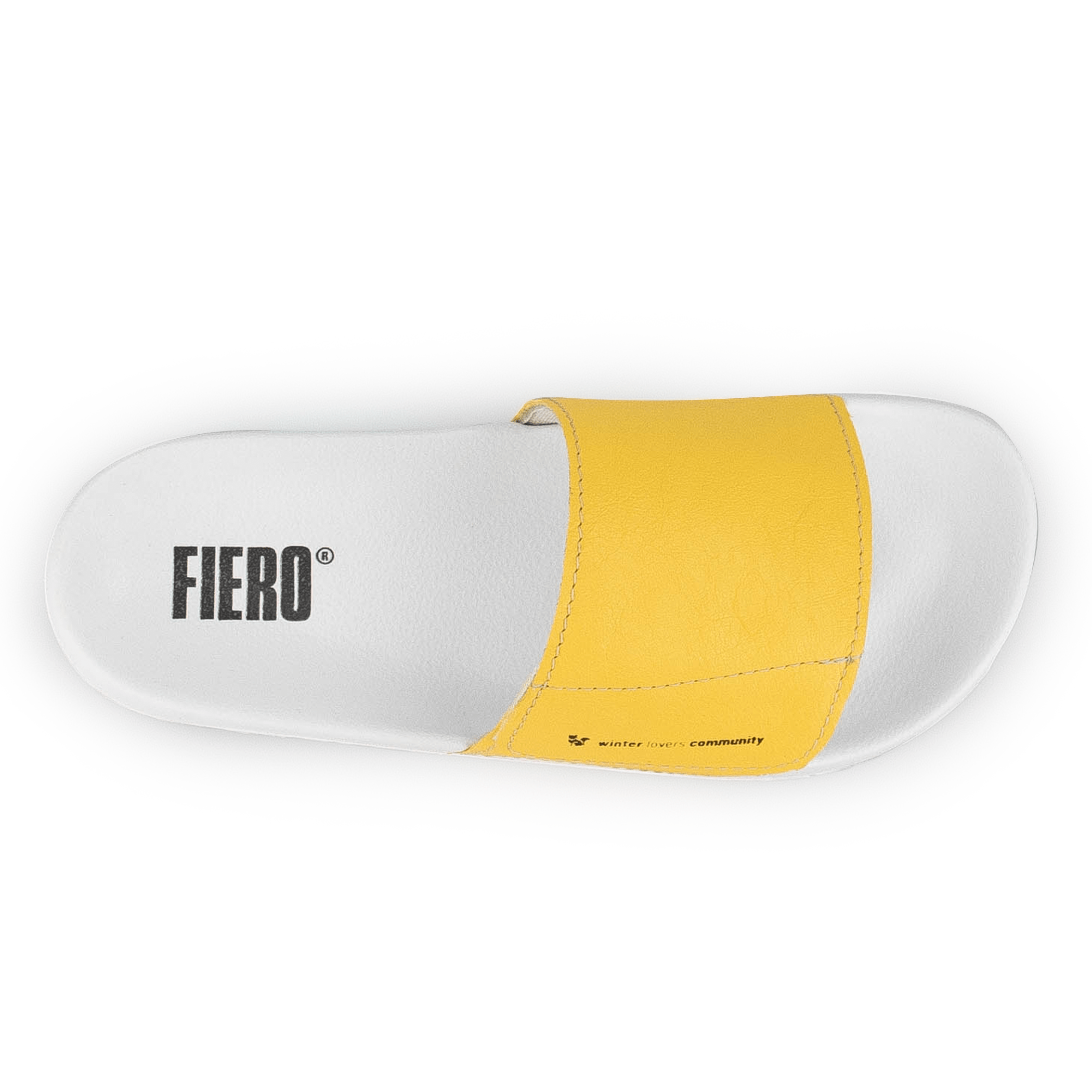 Chinelo Feminino Slide Adapt Leather Açafrão Ref.:22400F