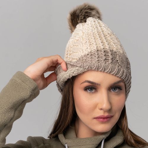 Gorro Feminino Pompom Copenhague forrado em lã