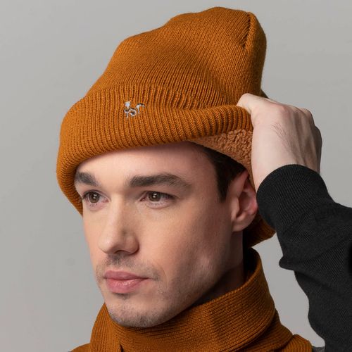 Gorro masculino forrado em lã Munique