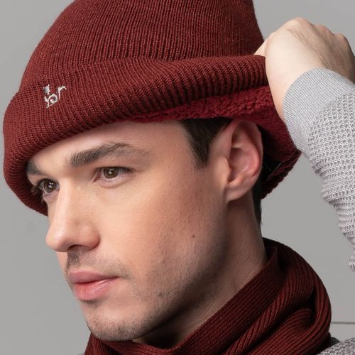 Gorro masculino forrado em lã Munique