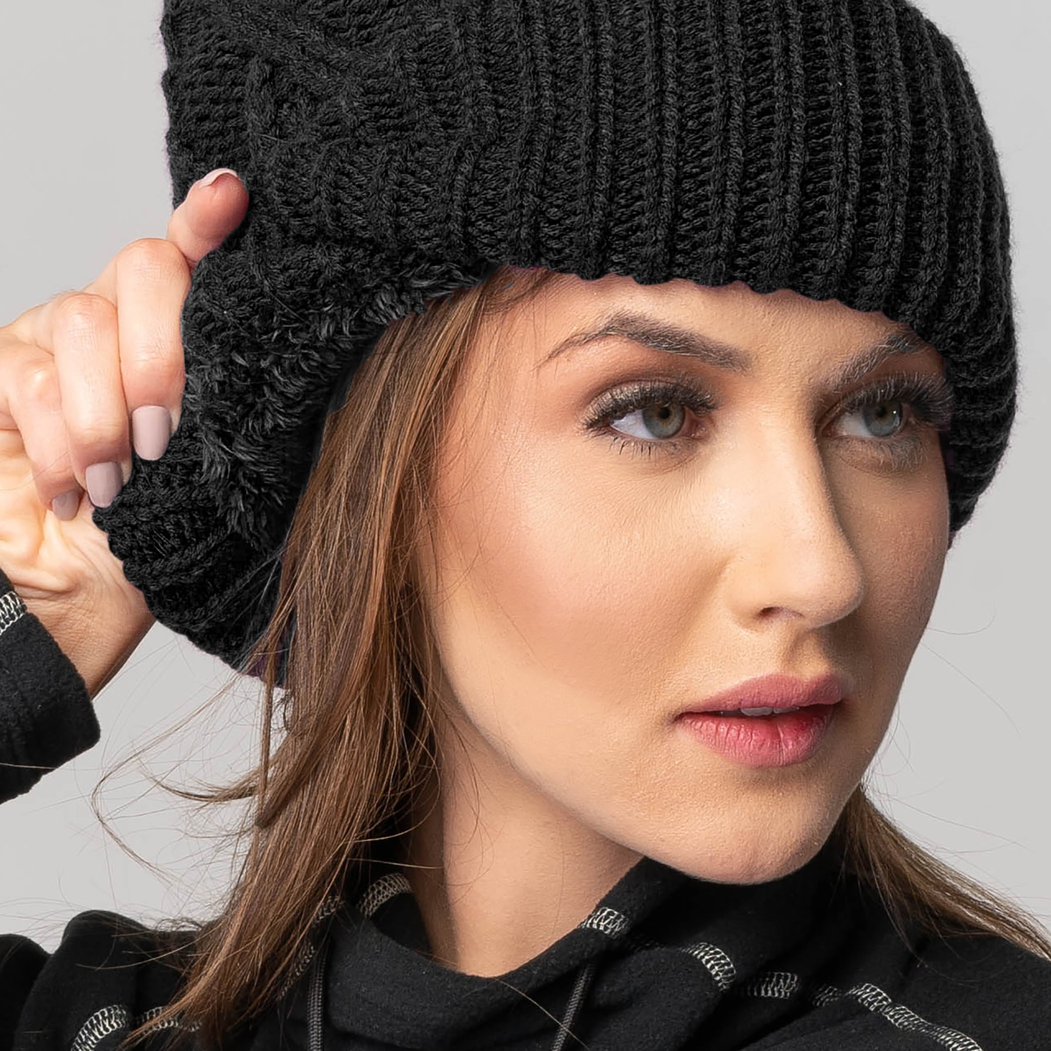Gorro Térmico Feminino Pompom Solna em Tricô Heat Holders