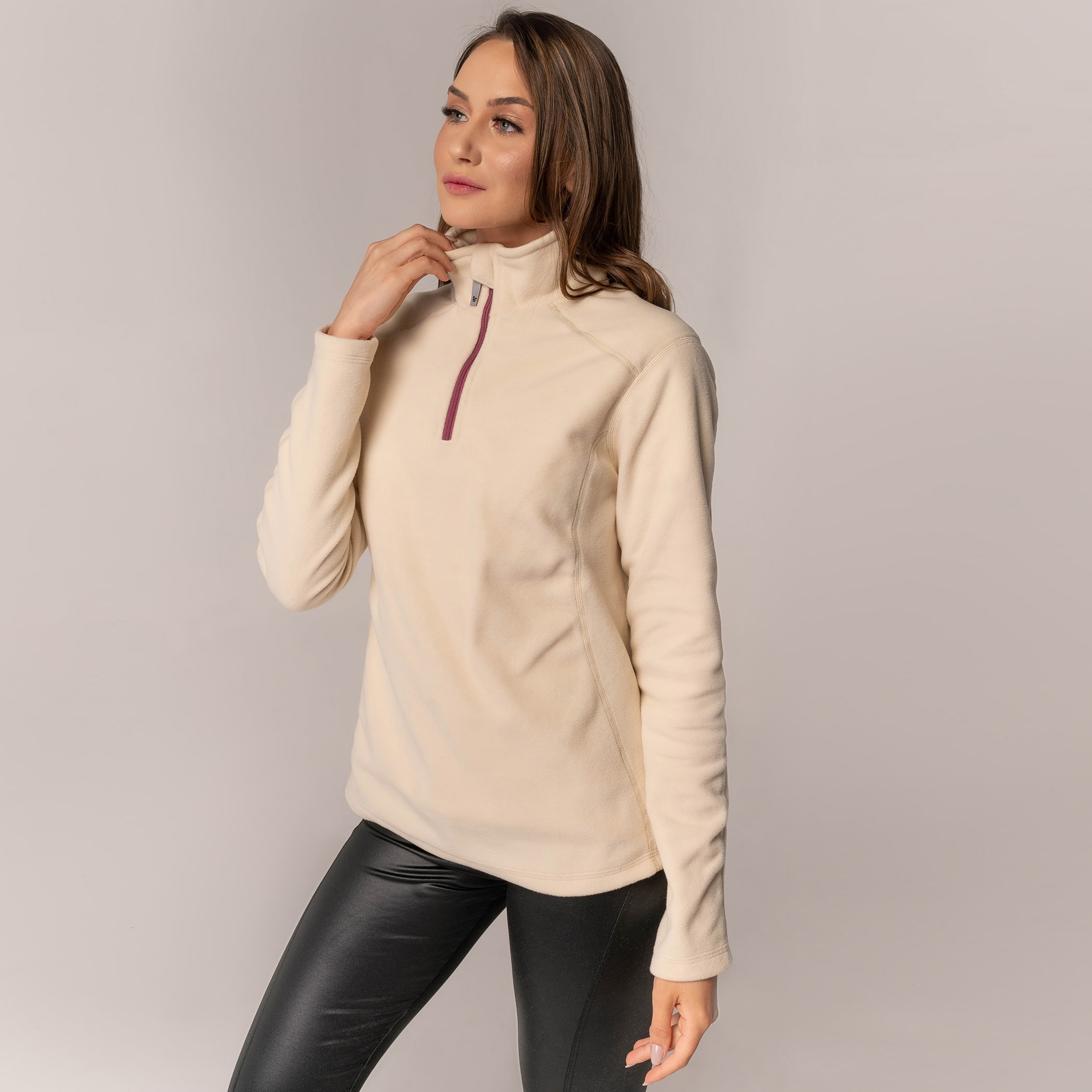 Fleece Térmico Feminino Meio Zíper Nuuk (Sense Fleece Original)