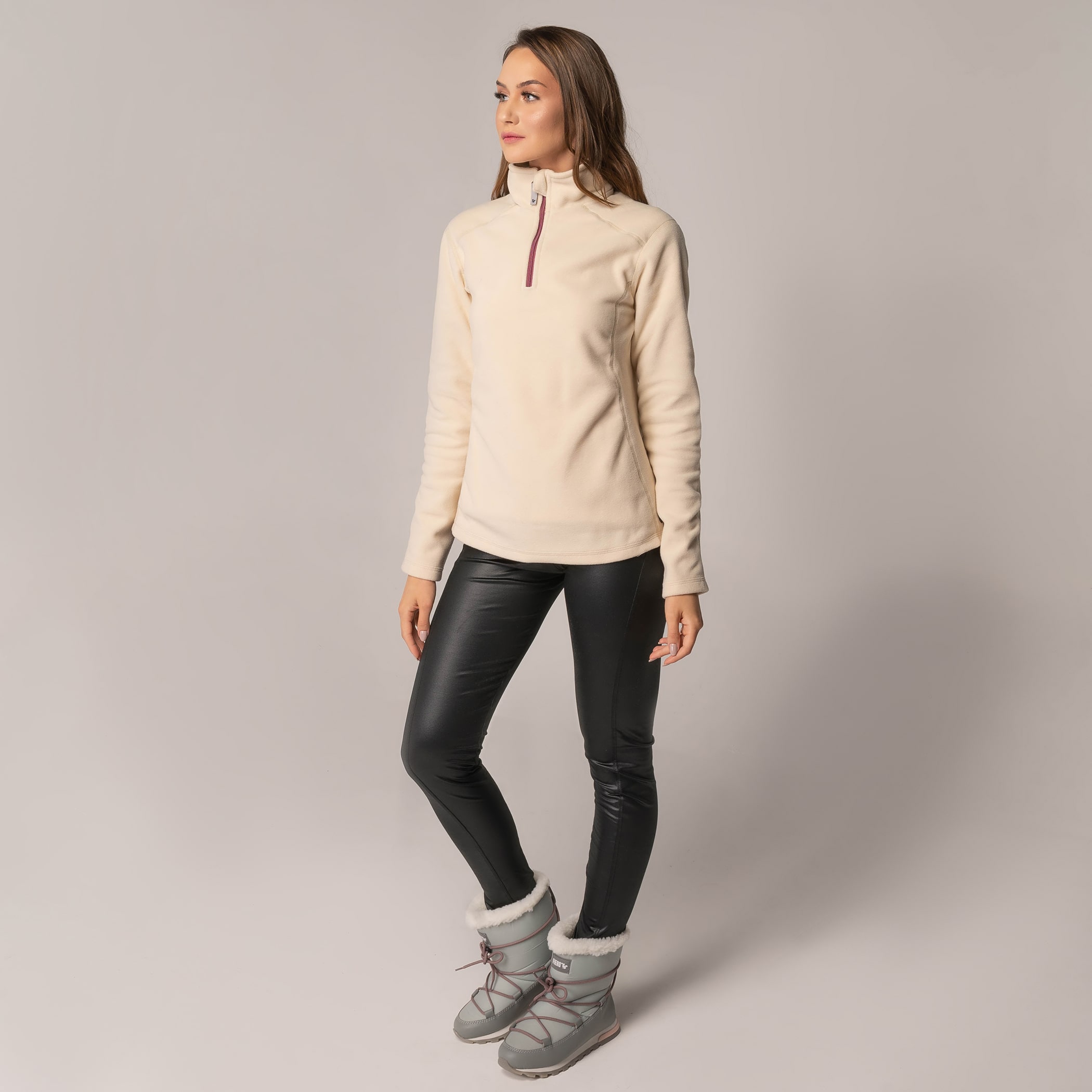 Fleece Térmico Feminino Meio Zíper Nuuk (Sense Fleece Original)