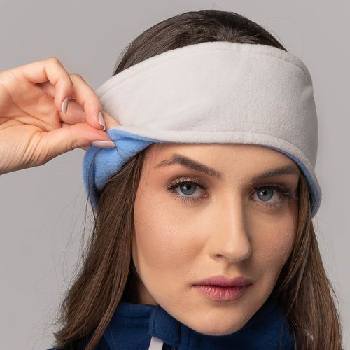 Protetor de Orelha em fleece Headband dupla face para o frio inverno e neve